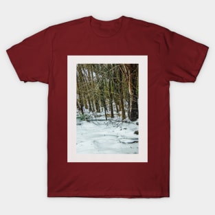 Snow amongst trees T-Shirt